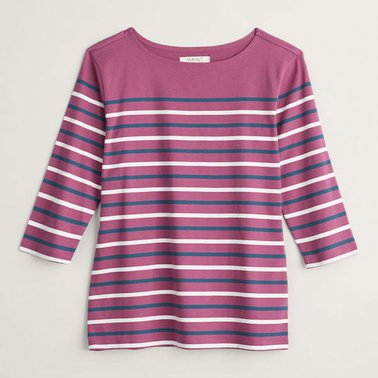 Seasalt Sailor Top Falmouth Duet Breton Buddleia