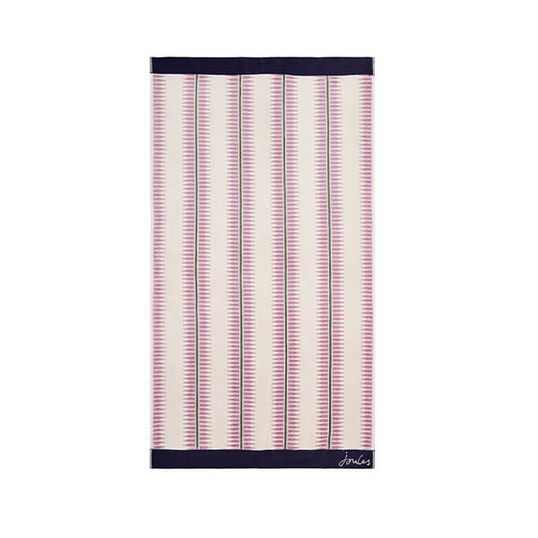 Joules Fruity Stripe Hand Towel Oat