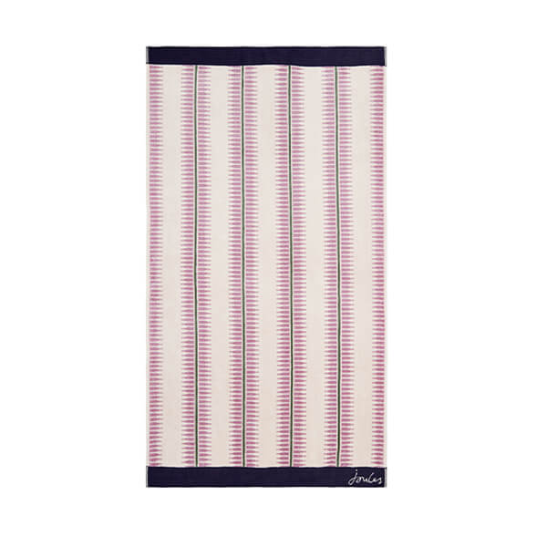 Joules Fruity Stripe Bath Towel Oat