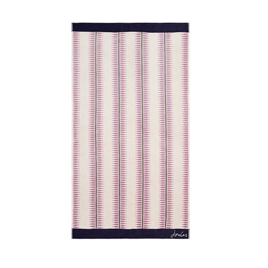Joules Fruity Stripe Bath Towel Oat