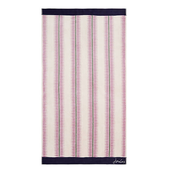 Joules Fruity Stripe Bath Sheet Oat