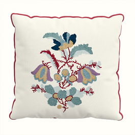 V&A Bloom Cushion 45X45cm Duck Egg Teal
