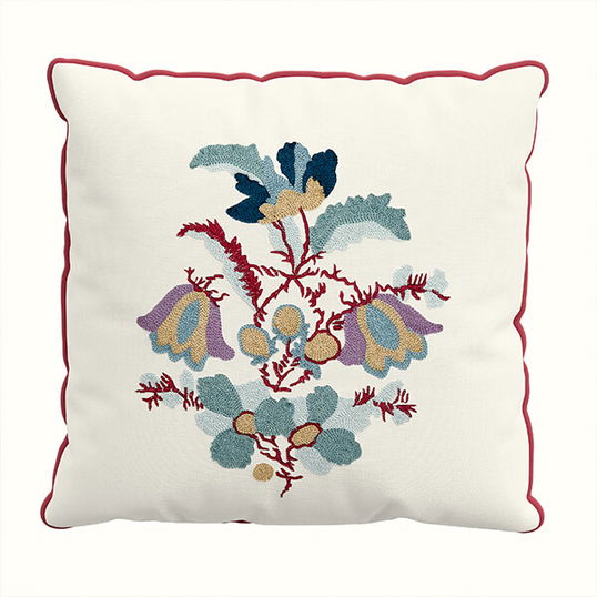 V&A Bloom Cushion 45X45cm Duck Egg Teal