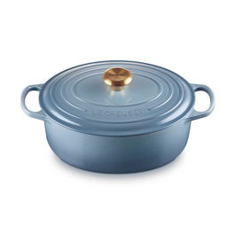 Le Creuset Signature Chambray Cast Iron 29cm Oval Casserole