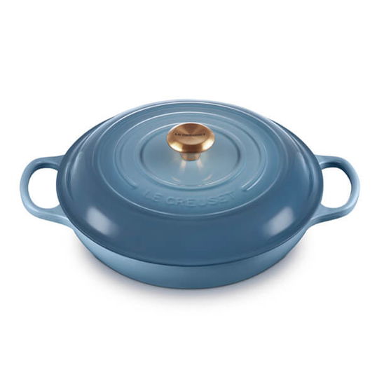 Le Creuset Signature Chambray Cast Iron 30cm Shallow Casserole