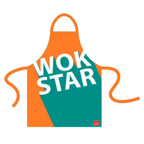 School of Wok Wok Star Adult Apron Multi