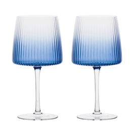 Anton Studios Empire Set of 2 Gin Glasses Blue