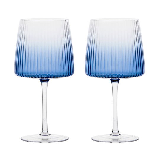 Anton Studios Empire Set of 2 Gin Glasses Blue