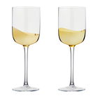 Anton Studios Wave Set of 2 Wine Glasses Gold
