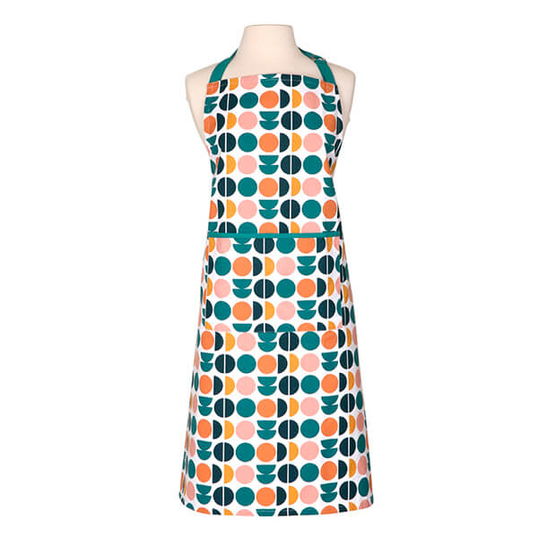 Dexam Recycled Cotton Retro Spot Adult Apron Teal