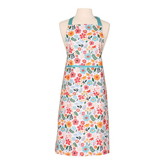 RHS Cottage Garden Organic Cotton Adult Apron Multi