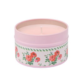 Cath Kidston Coming Up Roses Pink Candle Tin 100g