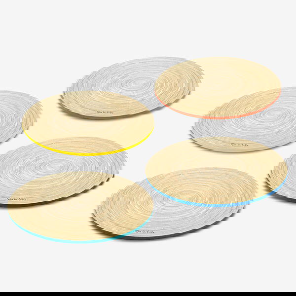 Sur La Table Colour Me Happy Set of 4 Mixed Colour Bamboo Placemats