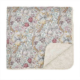 Morris & Co Golden Lily Throw 265x260 Fig & Teal