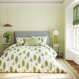 Sanderson Options Fernery Duvet Cover Set Super King Size Green