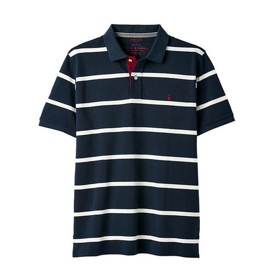 Joules Mens Navy Stripe Filbert Polo Shirt