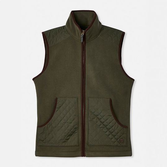 Joules Mens Heritage Green Greenfield Fleece Gilet