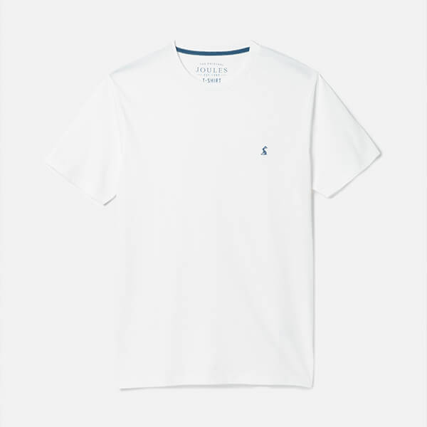 Joules Mens White Denten Jersey T-Shirt