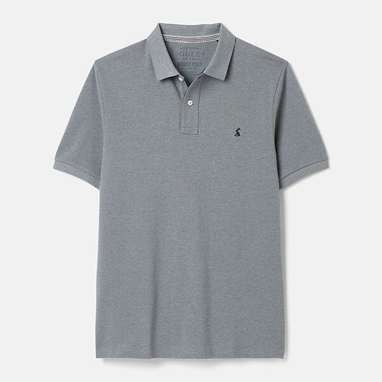 Joules Mens Grey Woody Polo Shirt