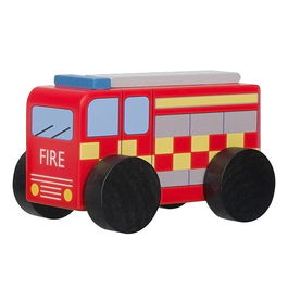Orange Tree Toys Fire Engine Wooden Toy