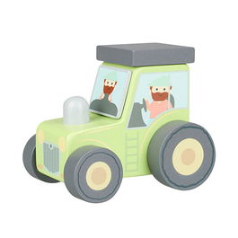 Orange Tree Toys Tractor Wooden Toy