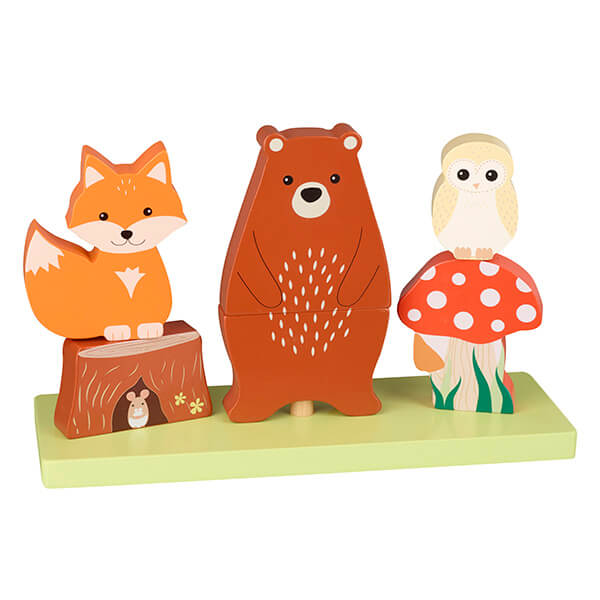 Orange Tree Toys Woodland Animal Wooden Stacking Toy
