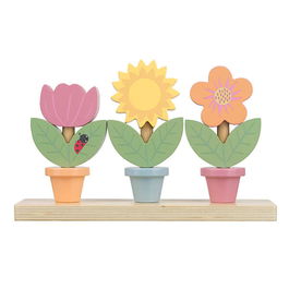 Orange Tree Toys Wooden Stacking Flower Pots