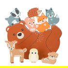 Orange Tree Toys Woodland Animal Wooden Balancing Game