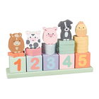 Orange Tree Toys Farmyard Animal Wooden Counting Game
