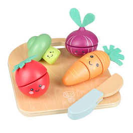 Orange Tree Toys Happy Veggies Cutting Veg Wooden Set