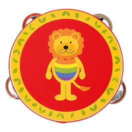 Orange Tree Toys Wooden Lion Tambourine