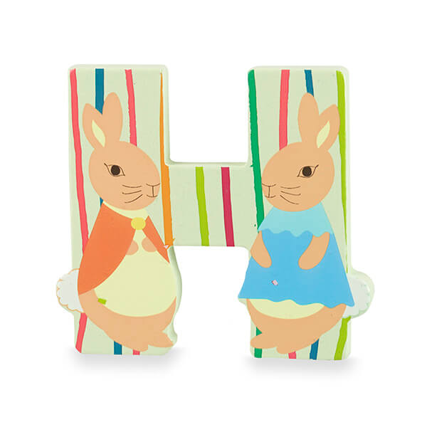 Orange Tree Toys Peter Rabbit Wooden Alphabet Letter H