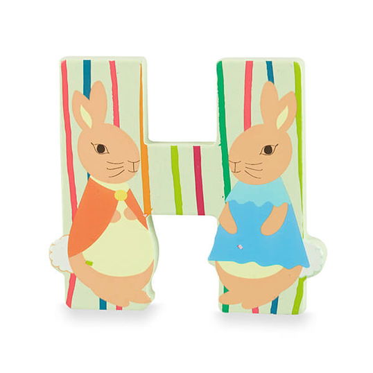 Orange Tree Toys Peter Rabbit Wooden Alphabet Letter H