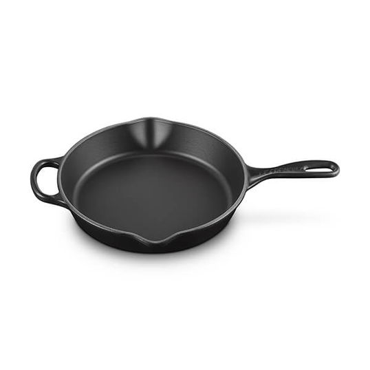 Le Creuset Signature Satin Black Cast Iron 26cm Deep Skillet