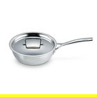 Le Creuset 3-ply Stainless Steel 20cm Non-Stick Chef`s Pan with Lid