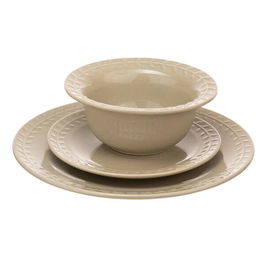 Artisan Street Leaf Stone 12 Piece Dinner Set