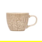 Siip Leaf Embossed Beige Mug