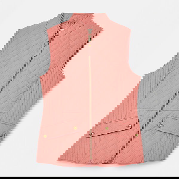 Joules Pink Minx Diamond Quilted Gilet