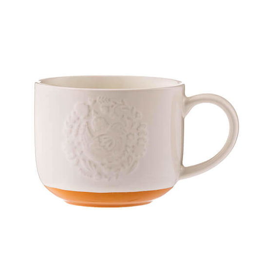 Mason Cash Folk Orange Farmyard Hen Mug