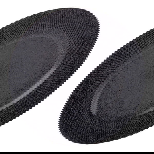 Mason Cash Reactive Linear 27cm Black Dinner Plate