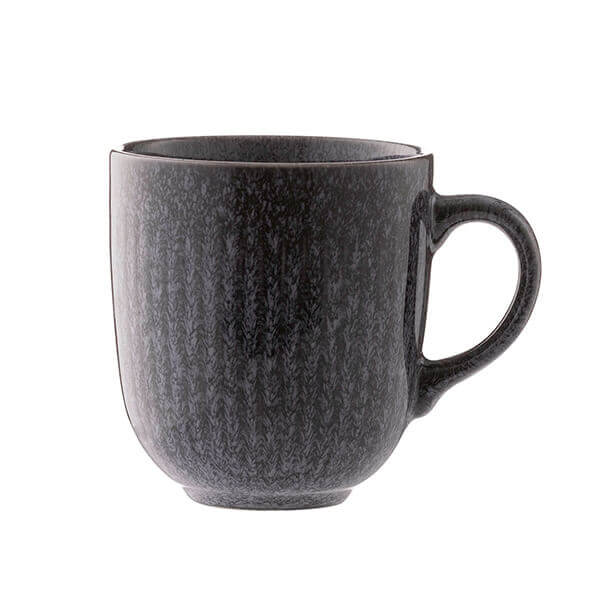 Mason Cash Reactive Linear 400ml Black Mug