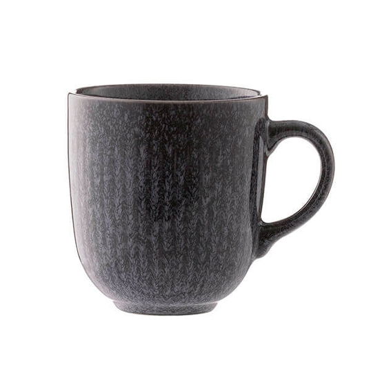 Mason Cash Reactive Linear 400ml Black Mug