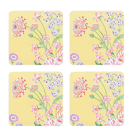 Cath Kidston Floral Fields Set of 4 Cork Backed Coasters