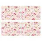 Cath Kidston Friendship Gardens Cream Set of 4 Cork Backed Placemats