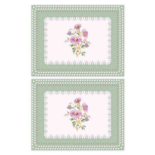 Cath Kidston Friendship Gardens Sage Set of 2 Placemats