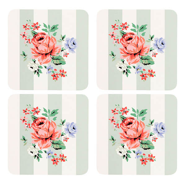 Cath Kidston Feels Like Home Set of 4 Cork Backed Coasters