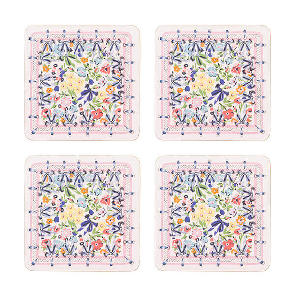 Cath Kidston Harmony Ditsy Set of 4 Cork Backed Coasters