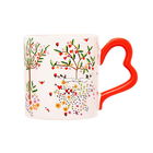 Cath Kidston Oh My Heart Heart-Shaped Handle Mug