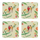 Cath Kidston Summer Birds Set of 4 Cork Backed Coasters