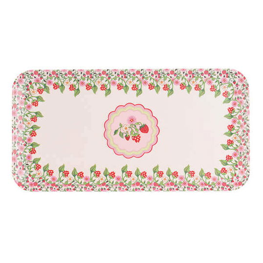 Cath Kidston Strawberry Melamine Rectangular Platter